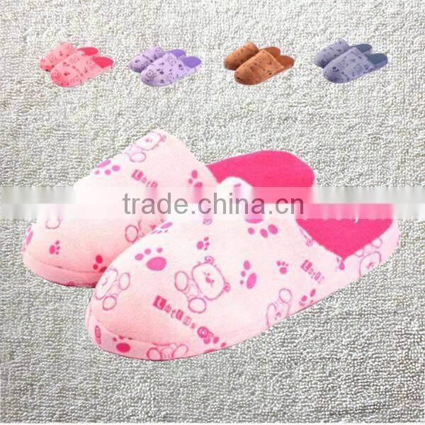 2014 women's winter slippers sweet heart Love cartoon butterfly slippers home flats indoor floor cotton padded shoes