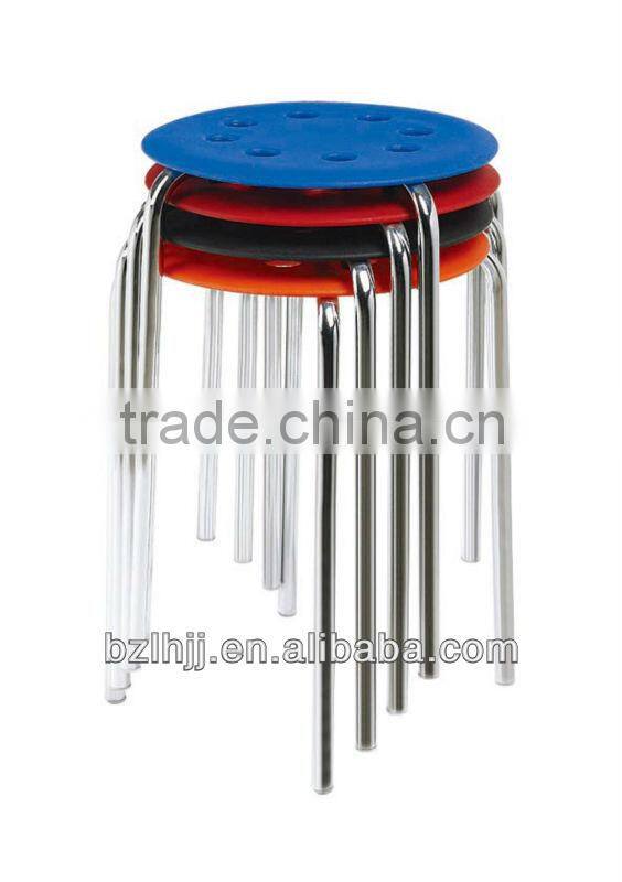 Plastic Round Commercial Stacking Stool (1068A)