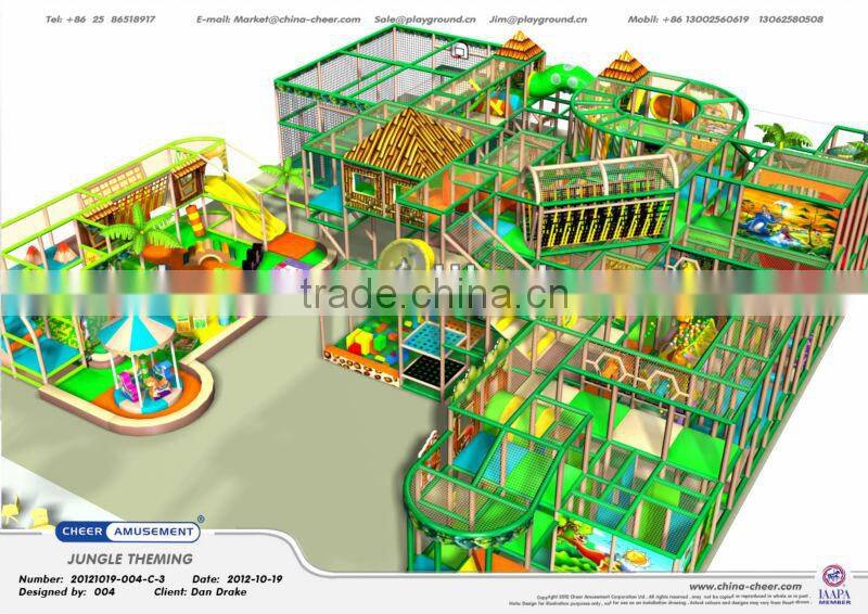 Cheer Amusement jungle Themed kids indoor playground design