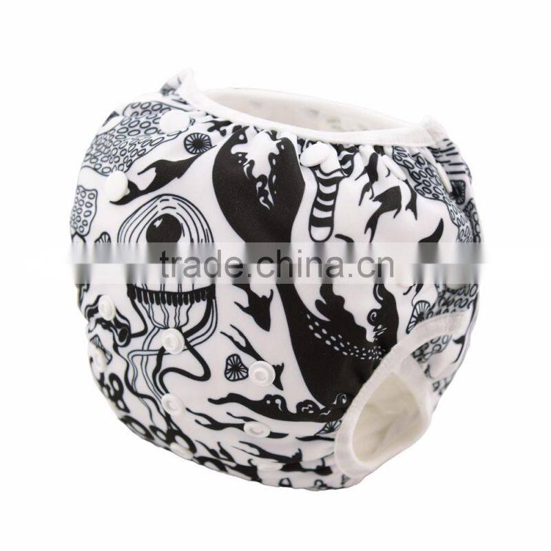 Alva New Pattern of Swim Diapers High Quality Washable Baby Swimming Diapers