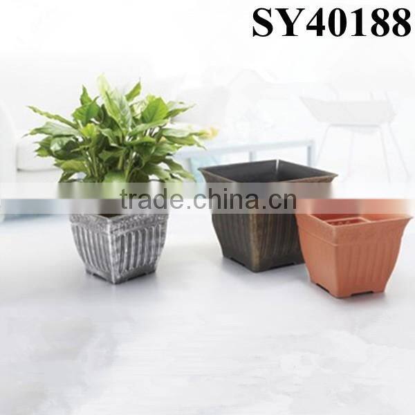 Plastic pots for sale round indoor custom printed flower pot