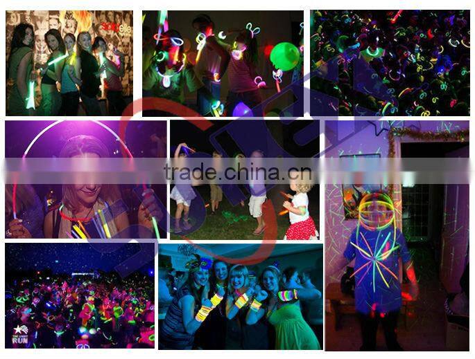 2015 Hot selling party supplies 6 inches multicolor chemical glow sticks