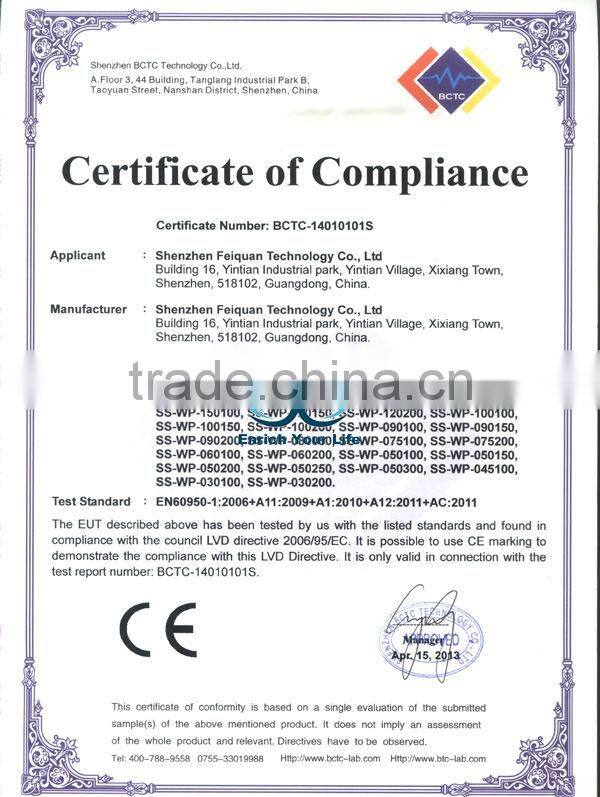 AC 100-240 Switching Power Supply adapter DC US 6.5V 1A 2a 2.5mm Power cord