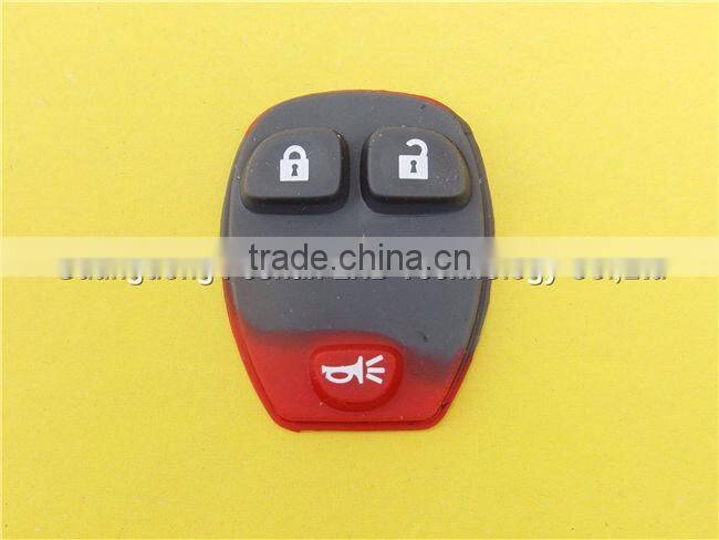 Factory Price Key Pad for car key shell blank 2+1 buttons rubber pad