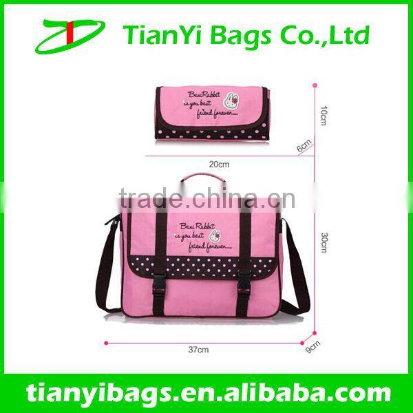 Young girl korean school high class student school bag