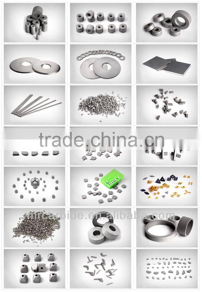 Non-standard cemented carbide blades