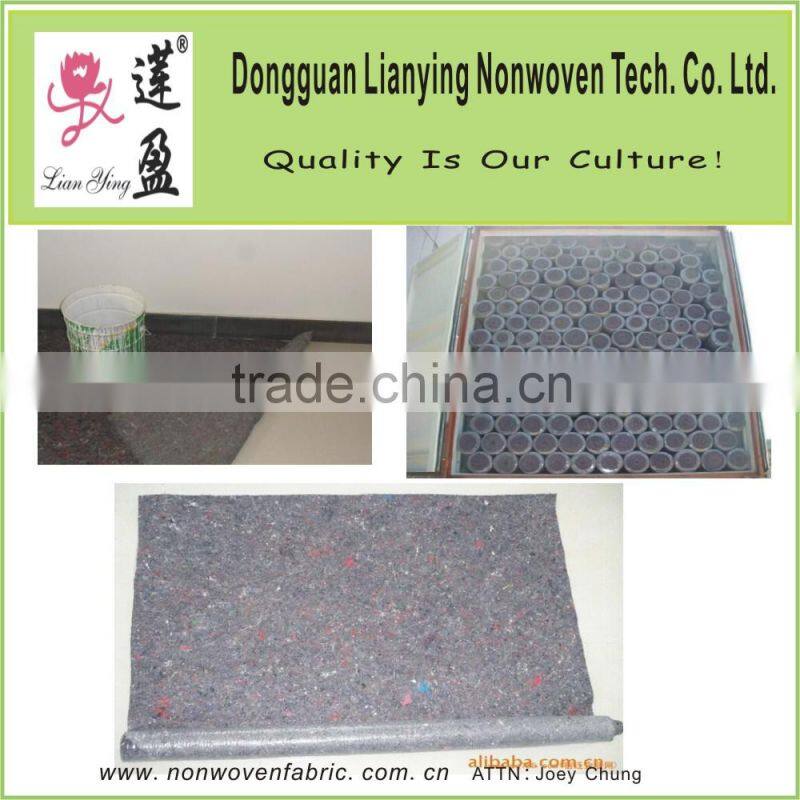 Recycled painting felt for protecting the floor