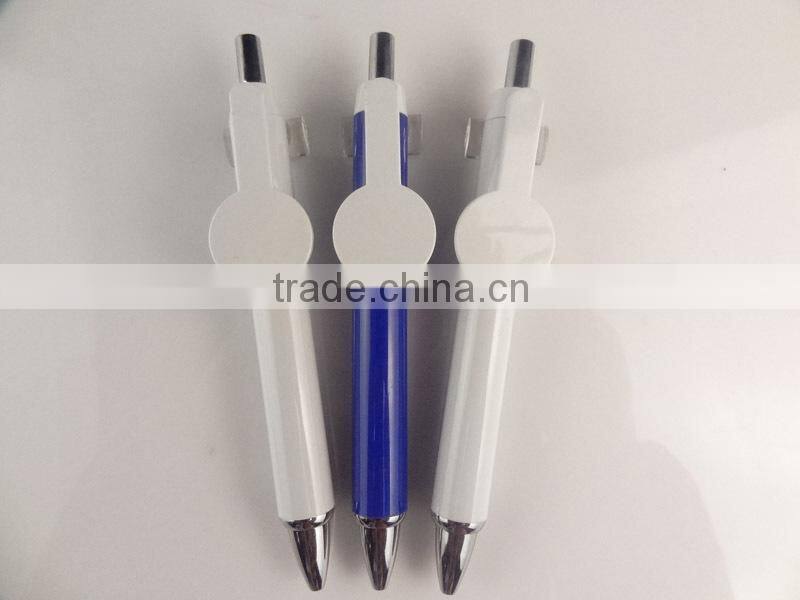 best selling products promotional plastic ball pen with big clip