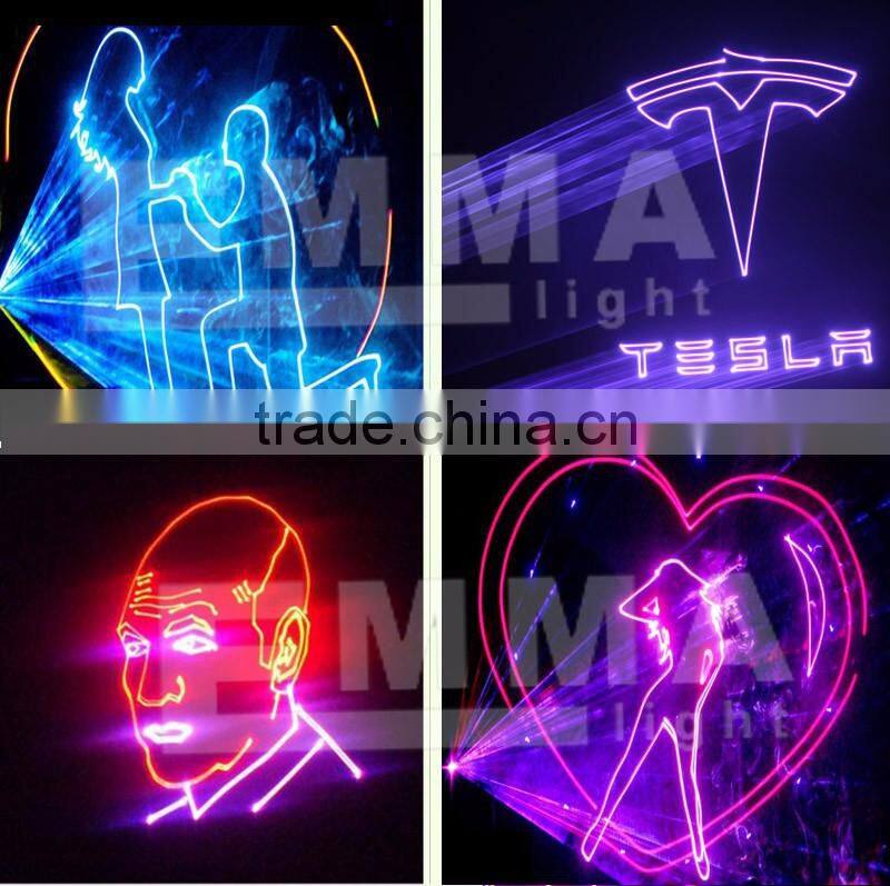 5w 10w RGB laser system with a professional ILDA interface +LCD touch screen laser machine