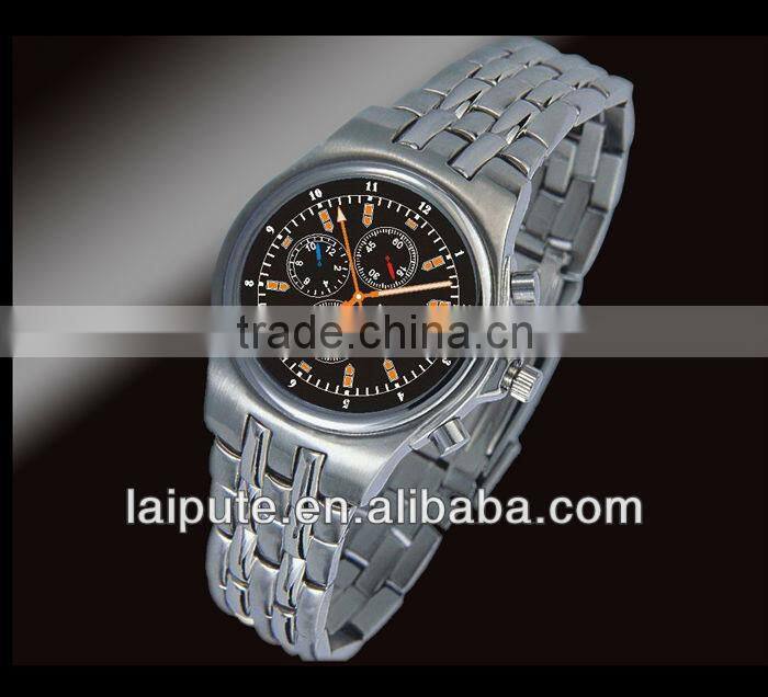 2013 new fashionable brand business stainles stop brand watch men