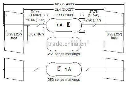 sub-miniature fuse pico fuse 125v/32v