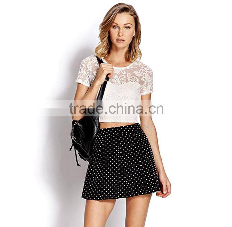 Regal Mesh Crop ladies t shirts 2015