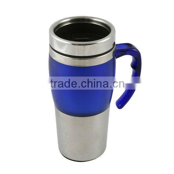 popular plastic cup with lid,advertising mug,cheap plastic travel mug