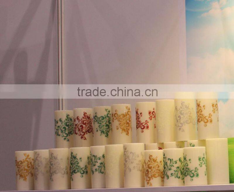 wholesale luxury turtle shell printing plastic multicolor candle led