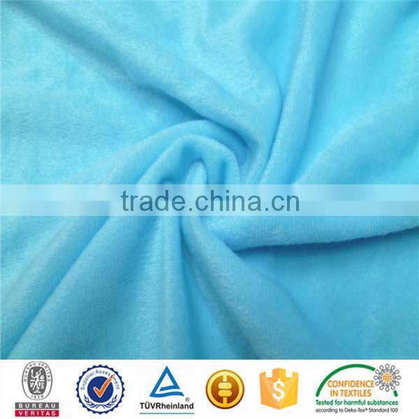 100%polyester flat yarn plush velboa long pile fur fabric