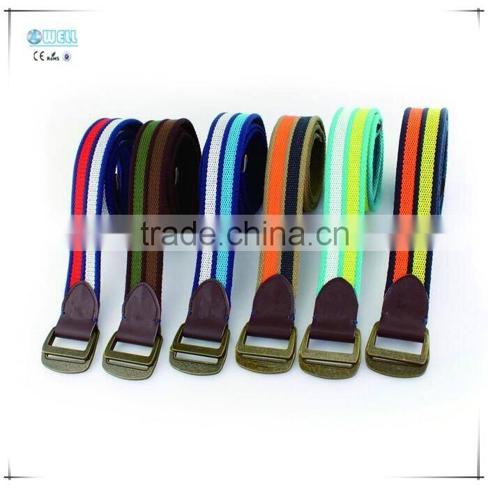 Colorful Pin Buckle Kids Chastity Belt Elastic PU Belt Canvas Belts