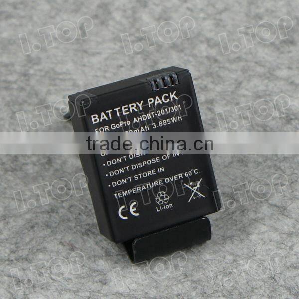 For GoPro hero3 camera battery AHDBT-201 AHDBT-301