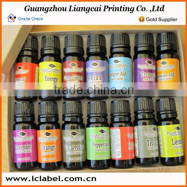 Glossy lamination label paper sticker paper essential oil stickers