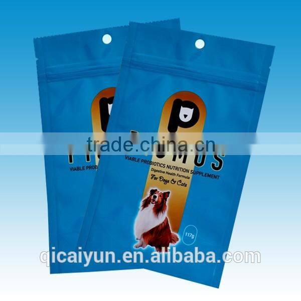 Factory direct sale pet food plastic pouch