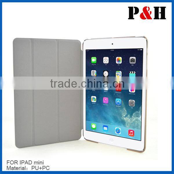 2015 PU leather tablet pc case for Ipad mini case cover
