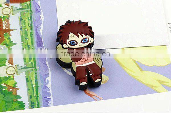 The factory manufacture high quality cartoon design silicone USB flash driver for Naruto