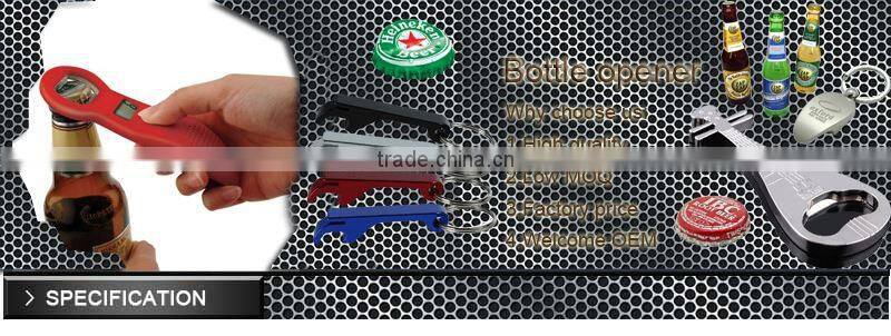 Top quality blank metal bottle cap opener