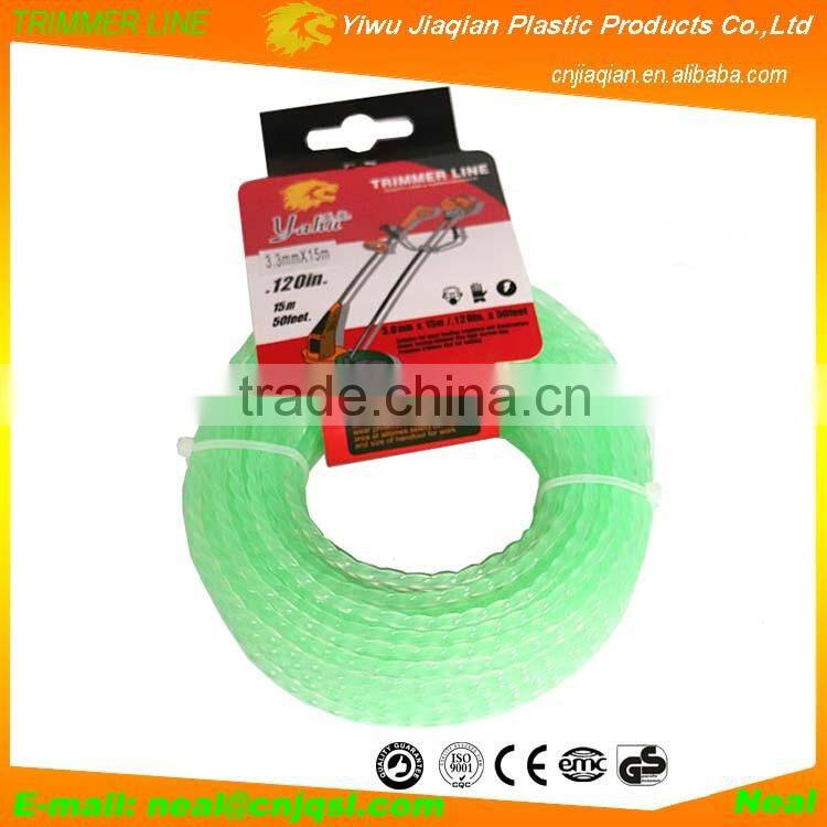 Hot Selling Grass Trimmer Line Dual Colors Nylon Monofilament Grass Trimmer Line Nylon Grass Cutter Line With Head Card
