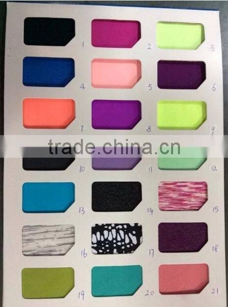 Girls pretty color nylon crop leggings for yoga and dance, sports pant with designed leg openning