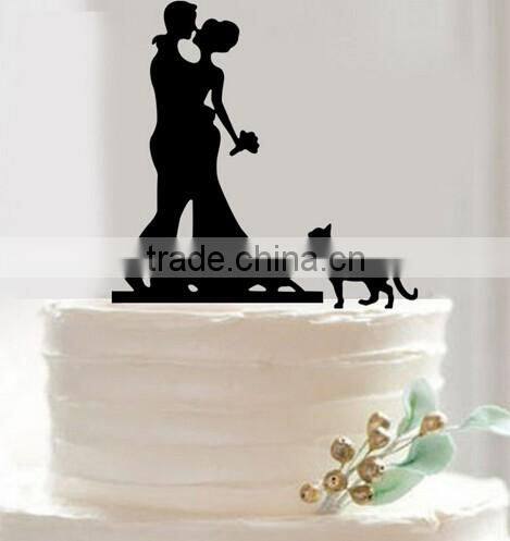 Mr&Mrs Wedding Cake Topper Bride and Groom Romantic with Heart