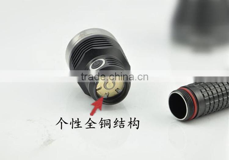 Rechargeable 18650 flashlight torch long range flashlight