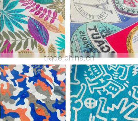 custom design waterproof cotton print fabric 600D made in china