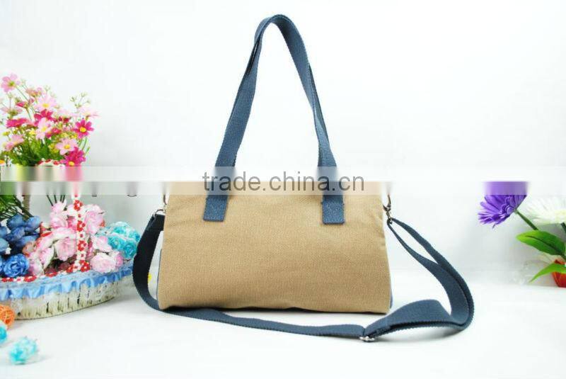 Chinese traditional style canvas lady's fashion bag