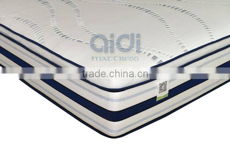 100% Natural Palm Coconut Fiber 7-Zone Pocket Coil Spring Malaysia Latex Foam Mattress