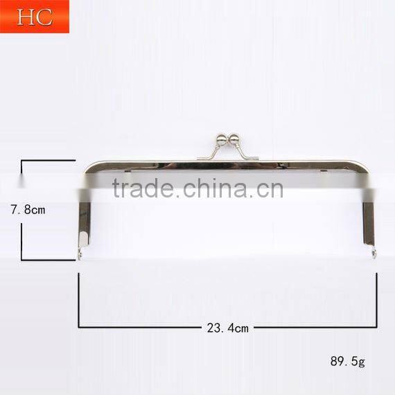 234*78mm metal strap clutch purse frame,metal purse handbag frames