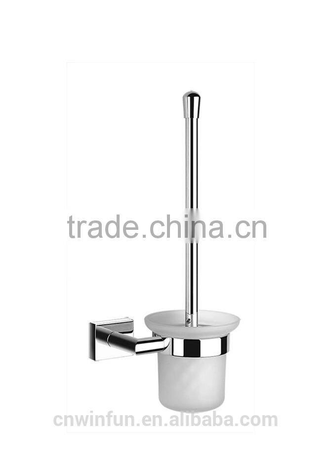 Solid Brass Chrome Finish Toilet brush holder, Bathroom Hardware Product,Bathroom Accessories FM-3188