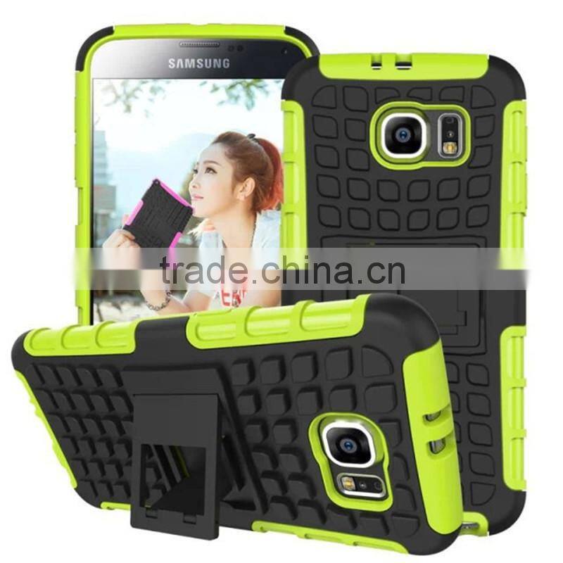 High Quality 2 in 1 PC + TPU Heavy Duty Shockproof Case Cover For Samsung S6