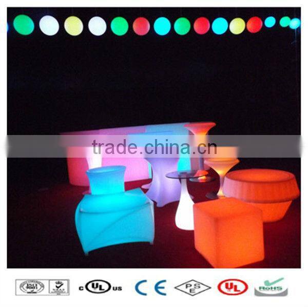 Cheap battery rechargeable outdoor acrylic led furniture