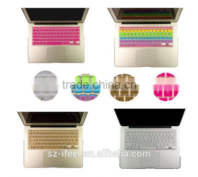 Silicone Keyboard,Colourful Keyboard Cover For Apple for Macbook/Air/Por