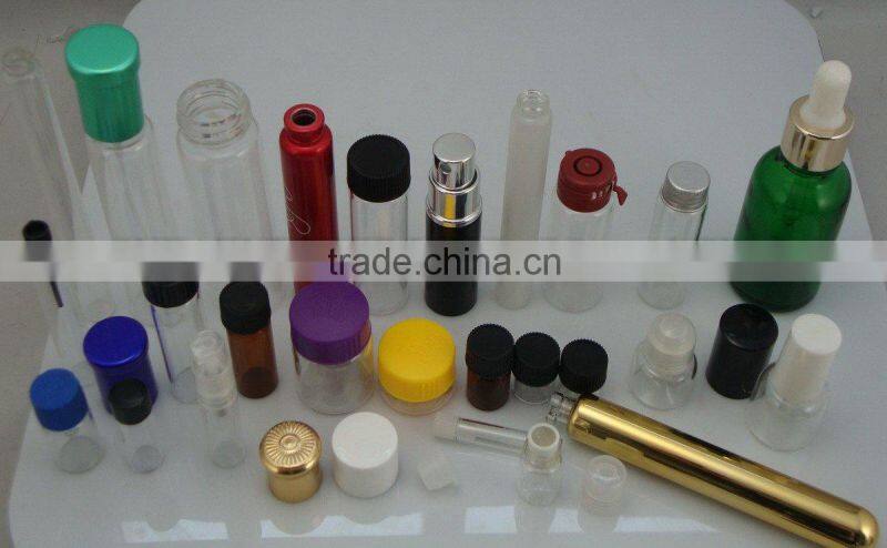 clear and amber galss vials jar