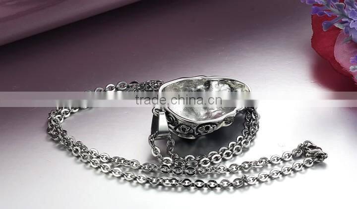 fashion black stainless steel jewelry ,stainless steel skull pendant
