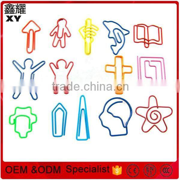 Cute children stationery assorted designs metal bookmark clip