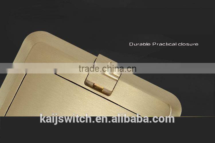 86 style waterproof multi electrical floor sockets with 6 & 5 pin and cover