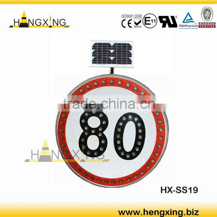 Solar LED Aluminum Reflective Traffic Sign(SS19)