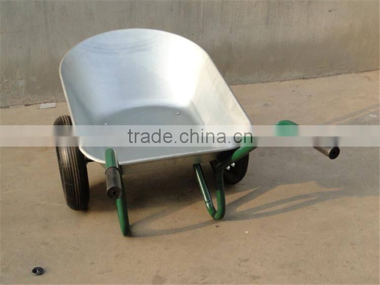 Two solid tire wheelbarrow/stainless steel wheelbarrow