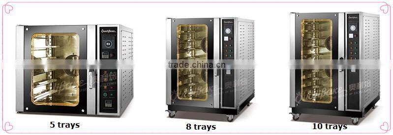 2016 10 trays big capacity Commercial Baguette gas oven convection oven with steam function