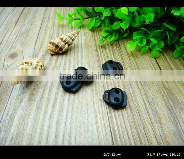 Decorative Plastic Cord Lock Stopper for Garments