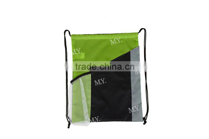 New Product fashion colorful 210D polyester shoes drawstring bag support printing