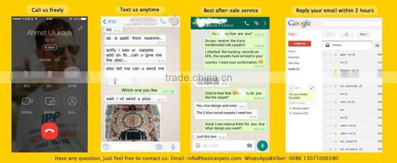 3x5ft tree of life silk rug yellow color nain rug small size