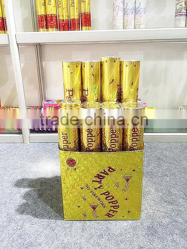 Beautiful color party popper with color papper