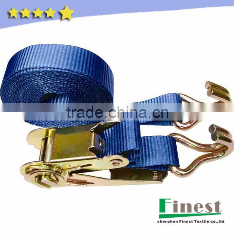 High strength Polyester Rachet lashing strap
